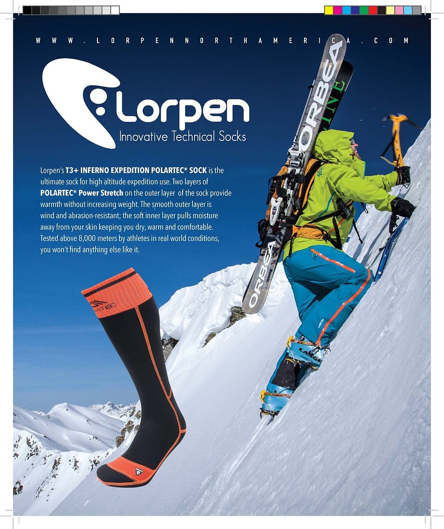 Lorpen Backcountry 2015 Magazine Print Ad